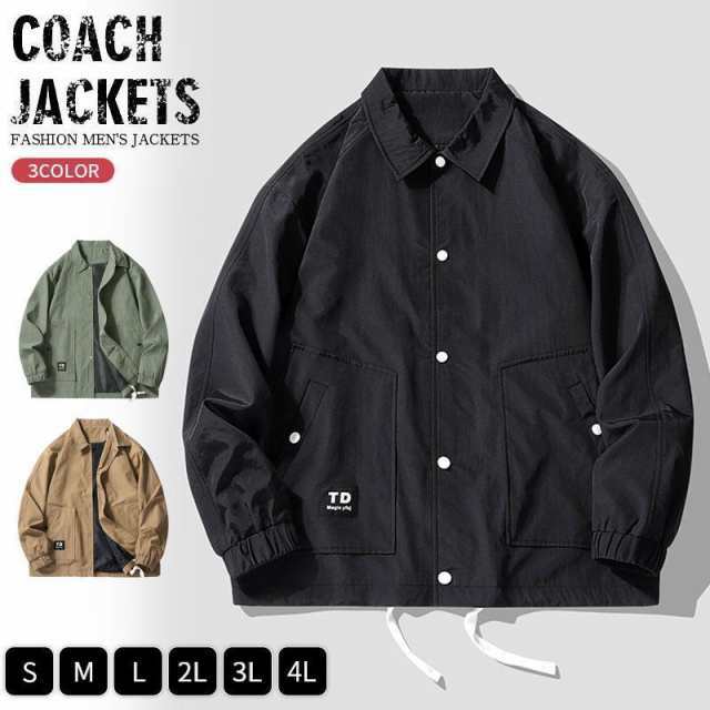 ■キーワード:秋服 春服 コーチジャケット メンズ 防風 ジャケット ブルゾン アウター ストリート ウインドブレーカー スポーツ 無地 薄手 アウター 軽量 ストリート シンプル アウトドア トライ